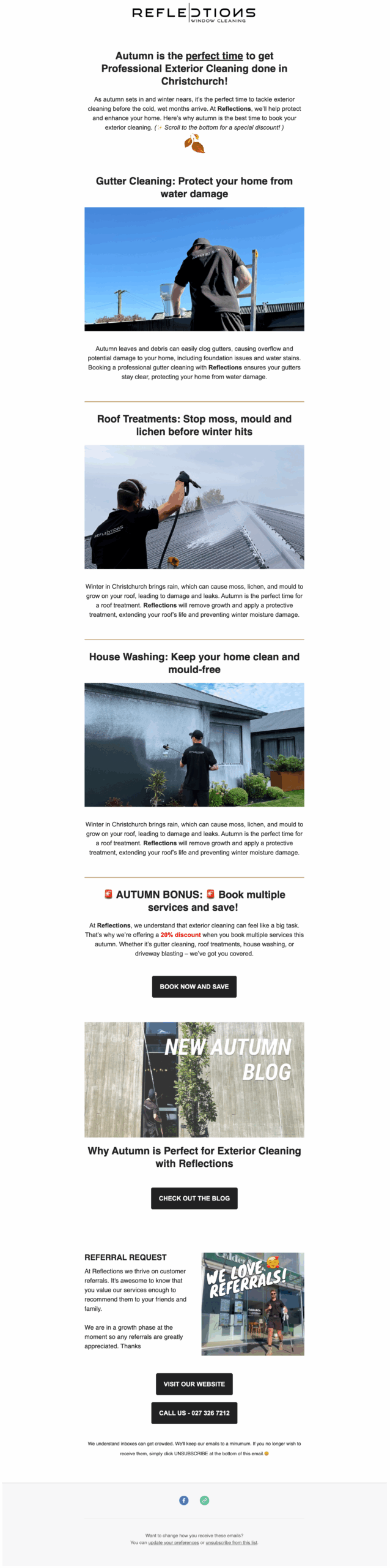 55 jobs worth $17.5K from one seasonal email and SMS campaign